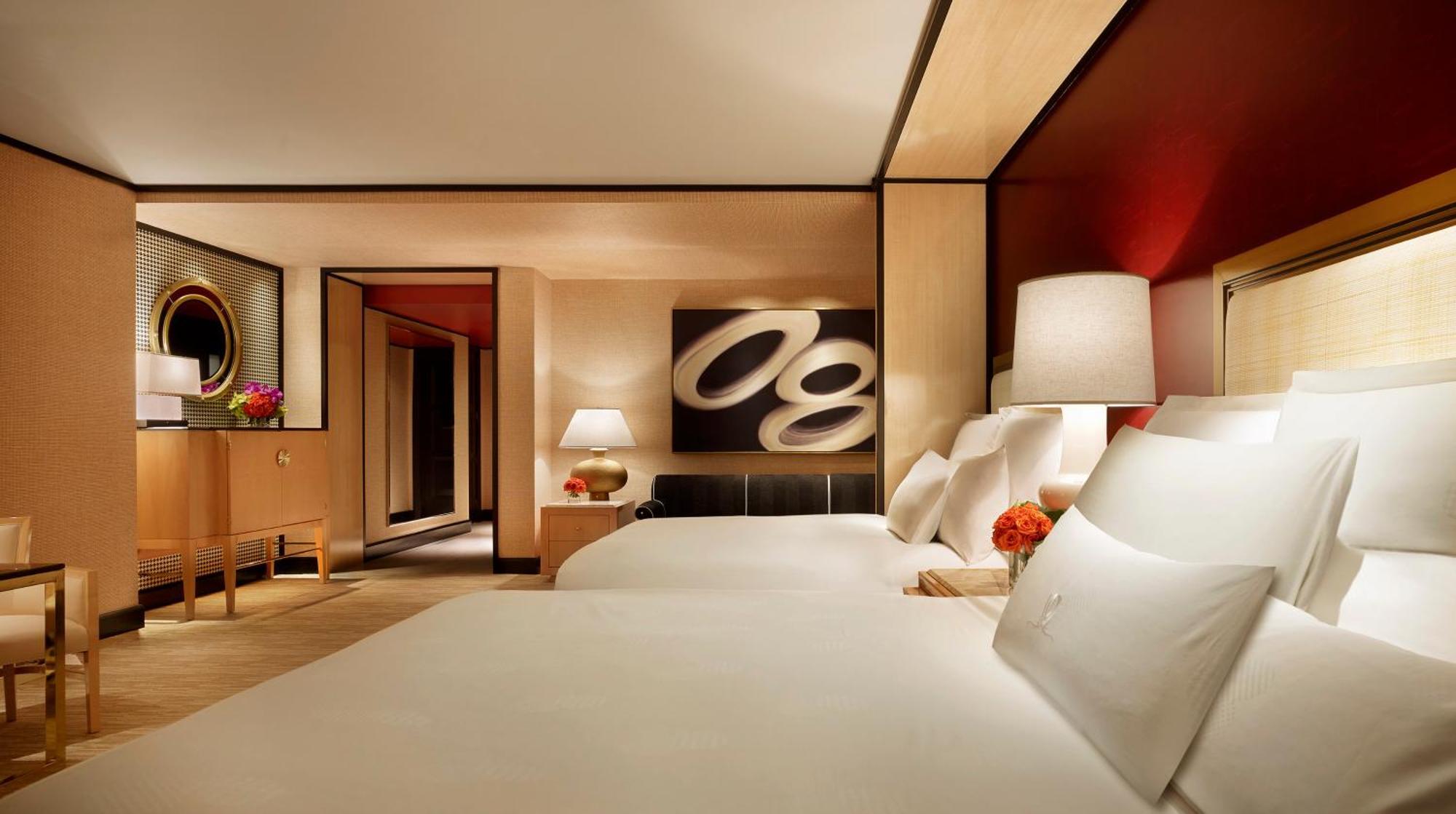 Quarto Encore Resort com 2 camas queen-size - Check-in no Encore