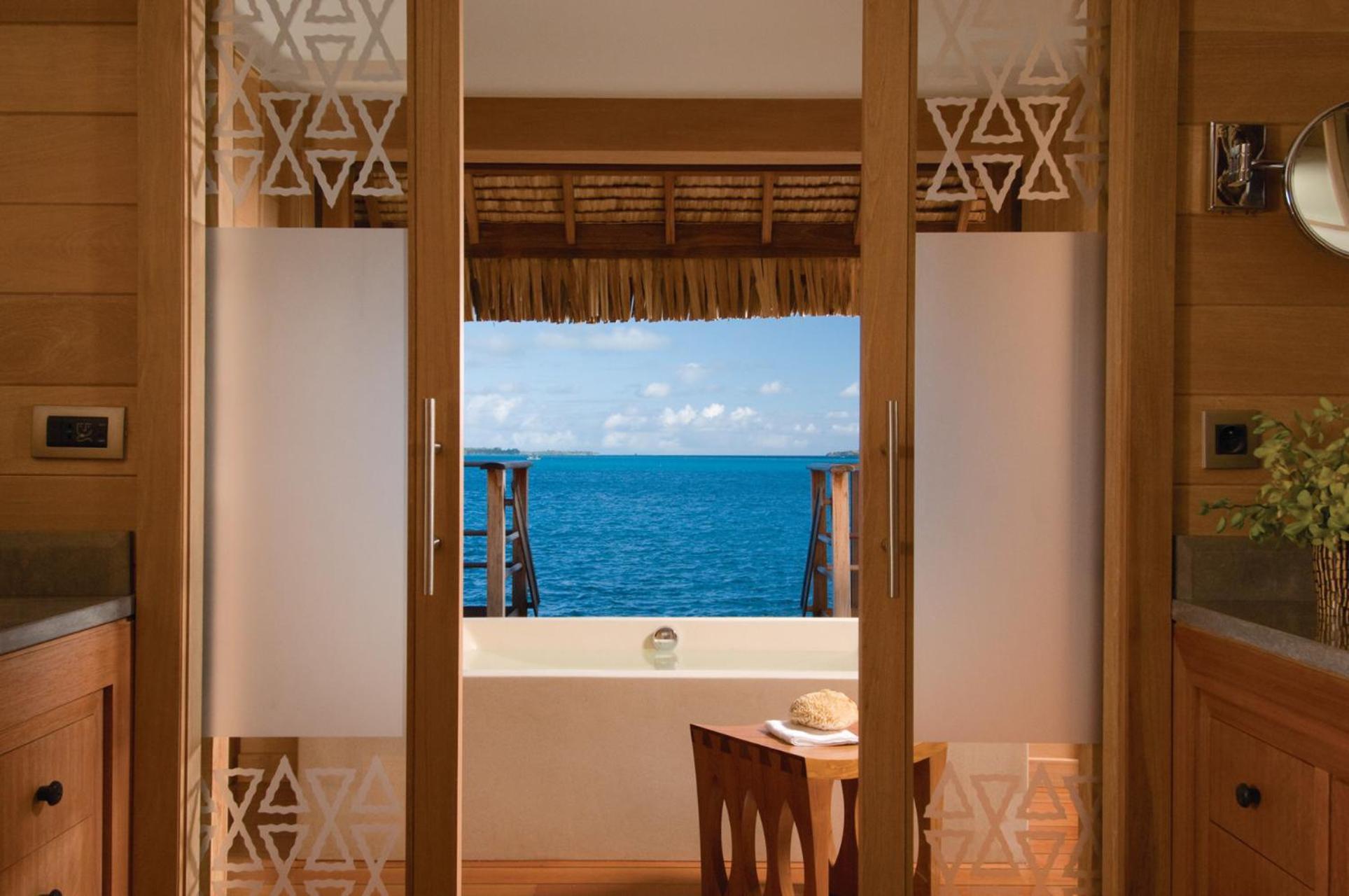 One Bedroom Lagoon View Over Water Bungalow Suite King Bed