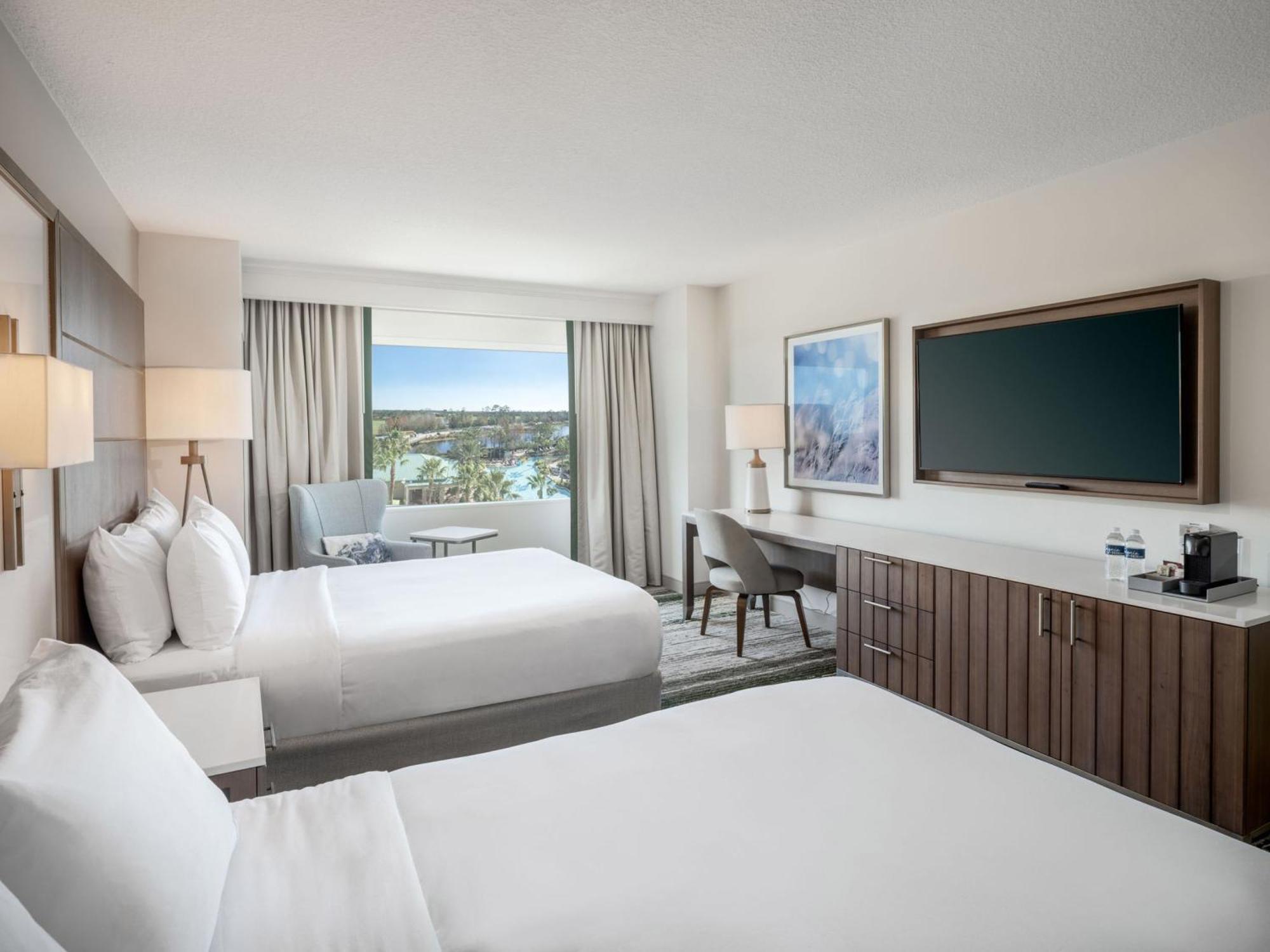 Queen Room Two Queen Beds Disney Springs View