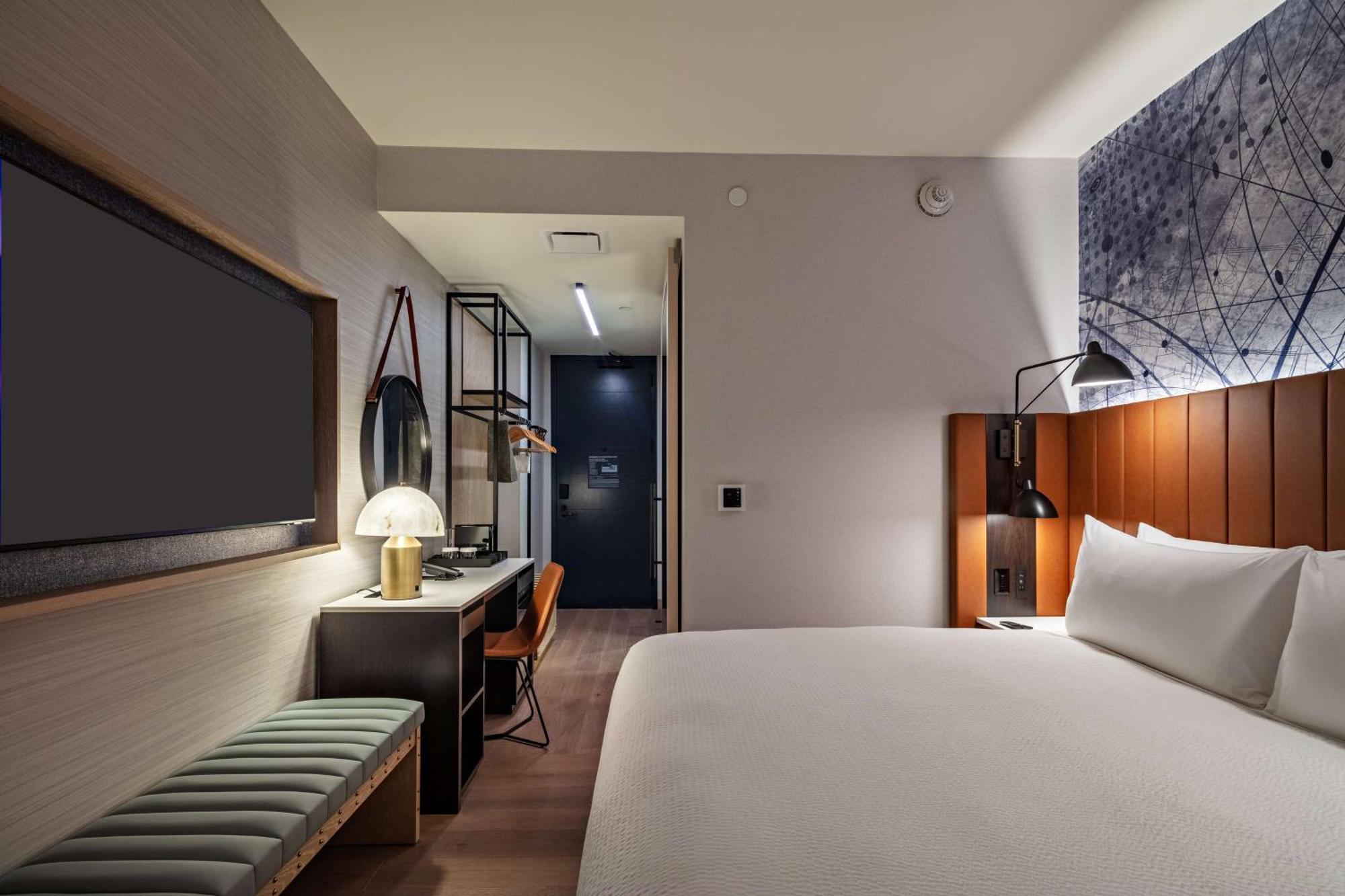 Habitación con vistas a Times Square - 1 cama extragrande - Planta superior