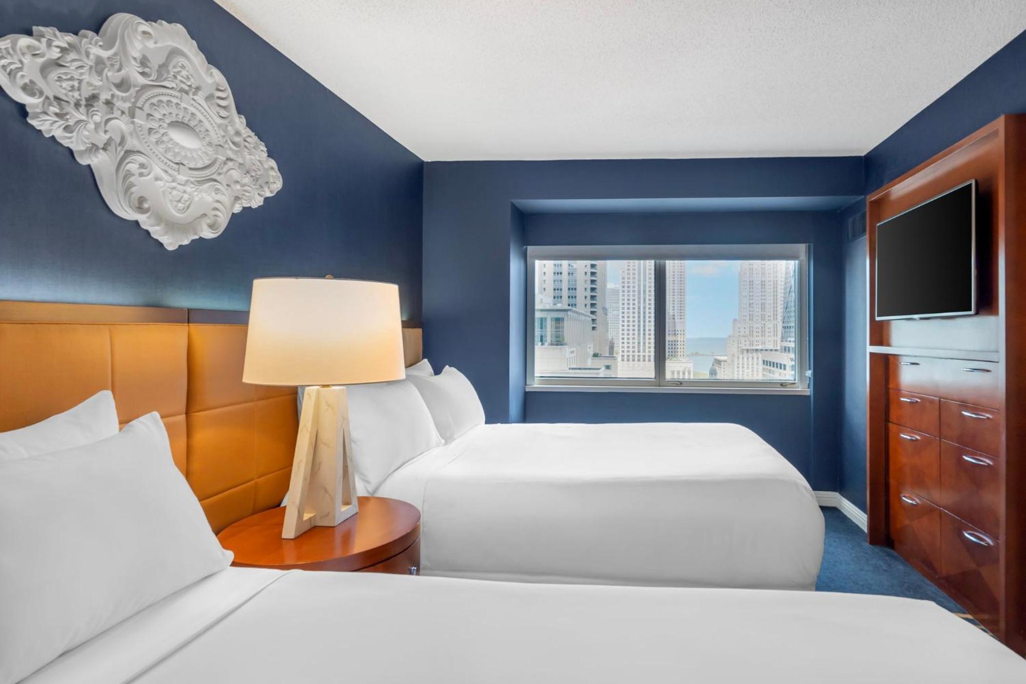 Suite mit 1 Schlafzimmer und 2 Doppelbetten