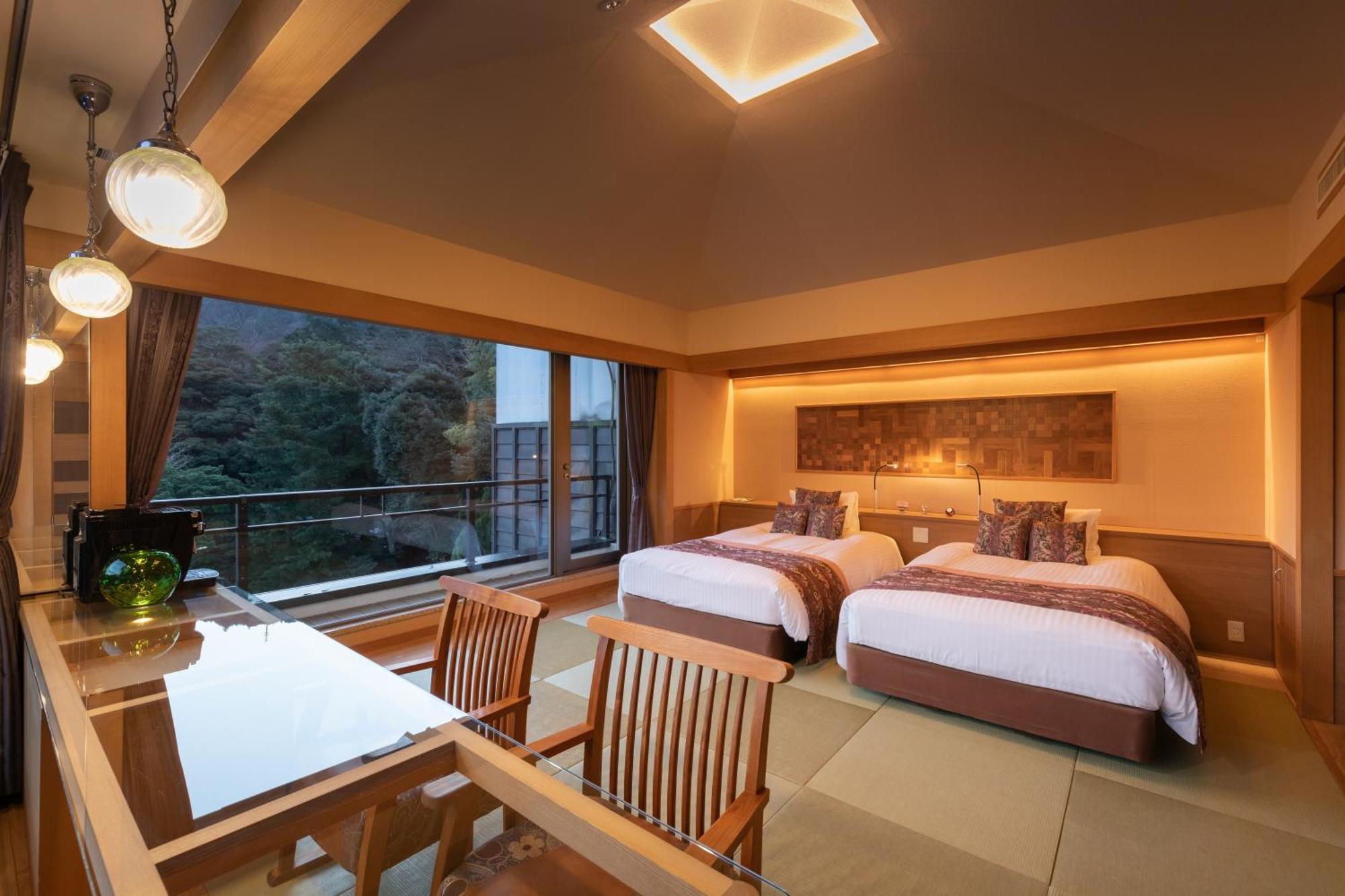 Corner Twin Room Open-Air Bath KAORI