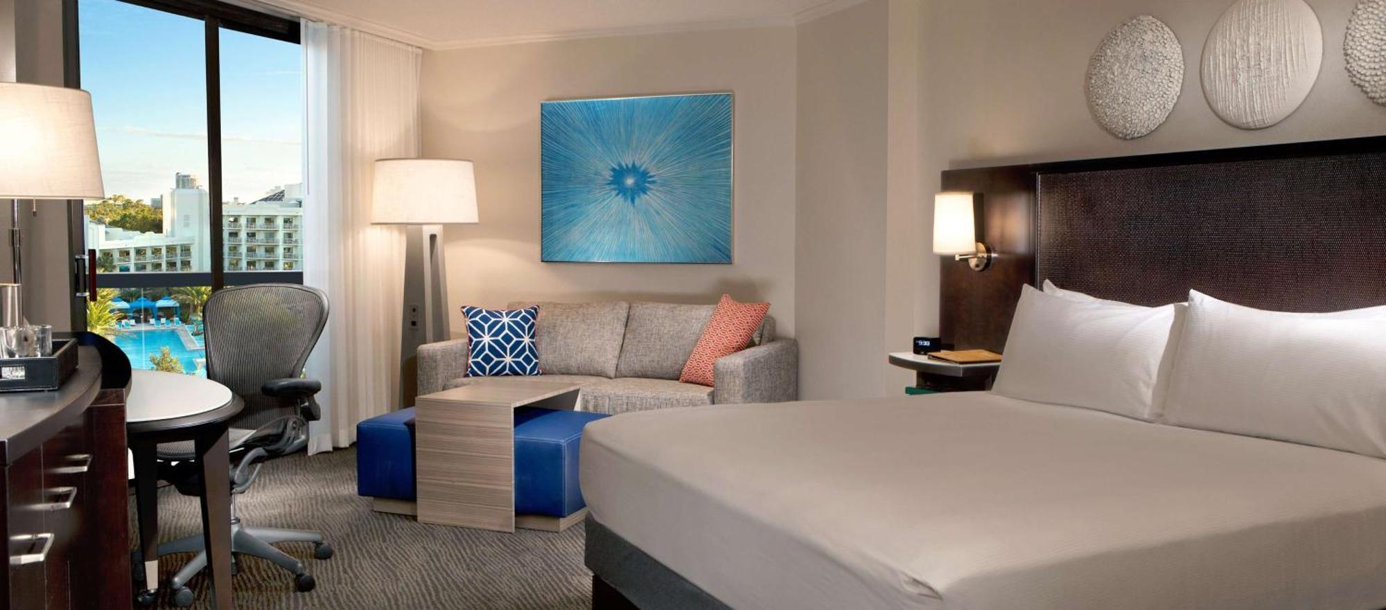 One King Bedroom Resort View Mobility Hearing Accessible Tub