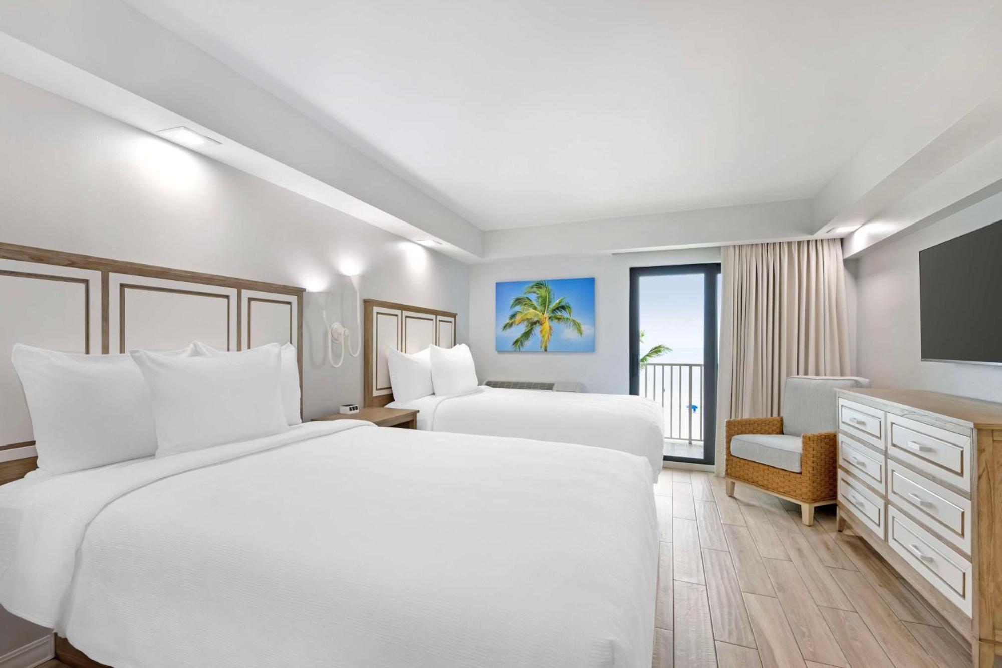 Double Room Two Double Beds Balcony Gulf View Kitchen Non-Smoking