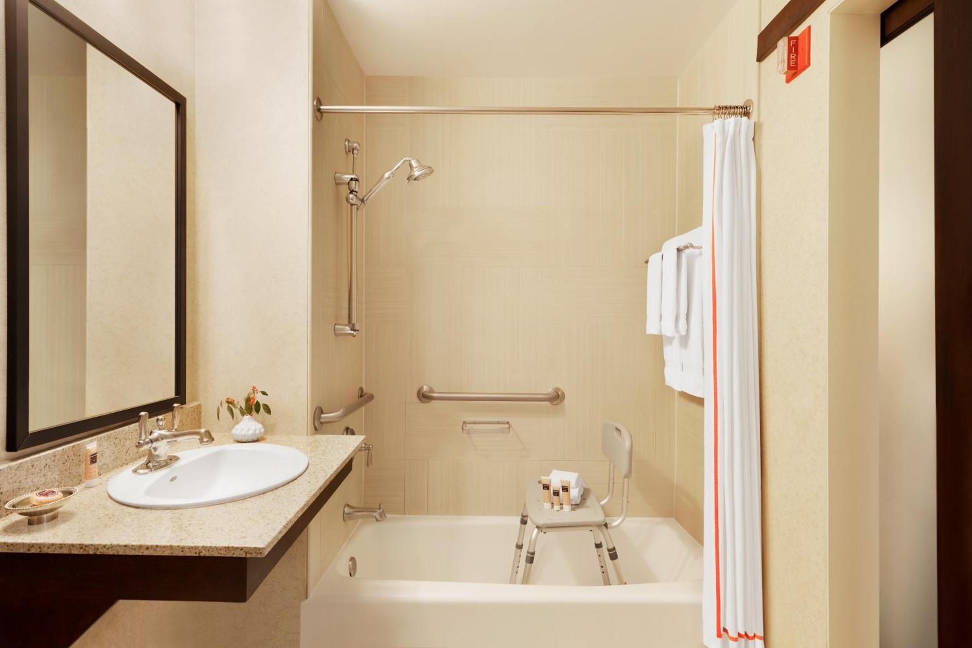 Queen Room Accessible Shower Disability Access