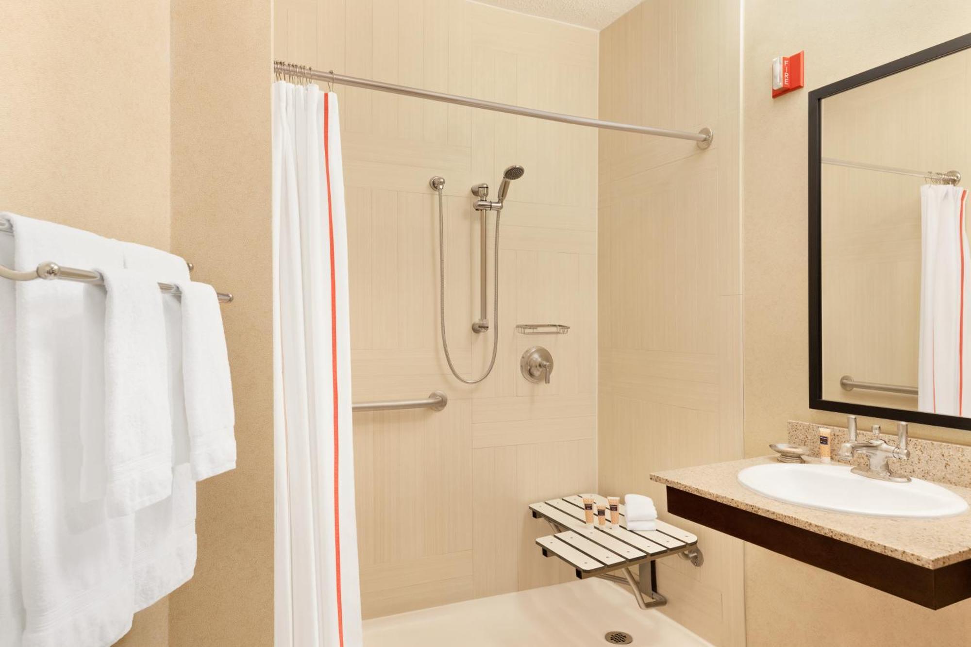 Queen Room Accessible Shower Disability Access