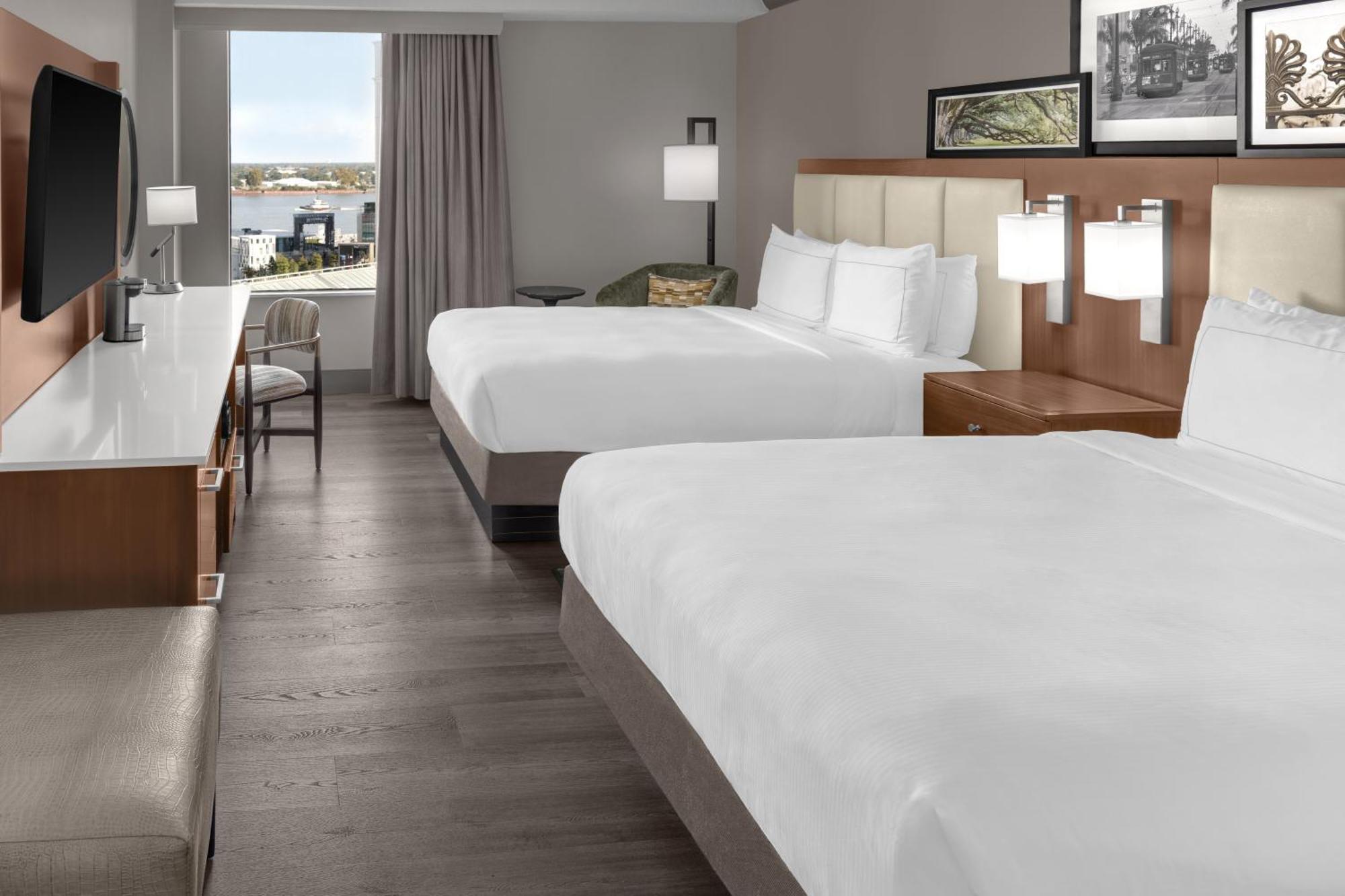 Deluxe Queen Room Two Queen Beds River View Mobility Access