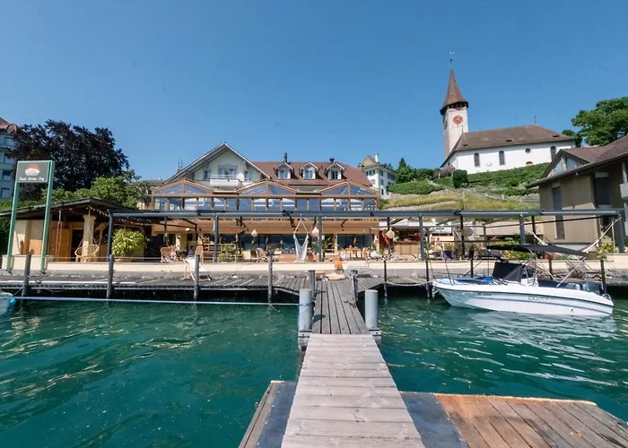 Haus Am See Lakefront Rooms On Lake Thun Self Check-In Digital Reception Oberhofen