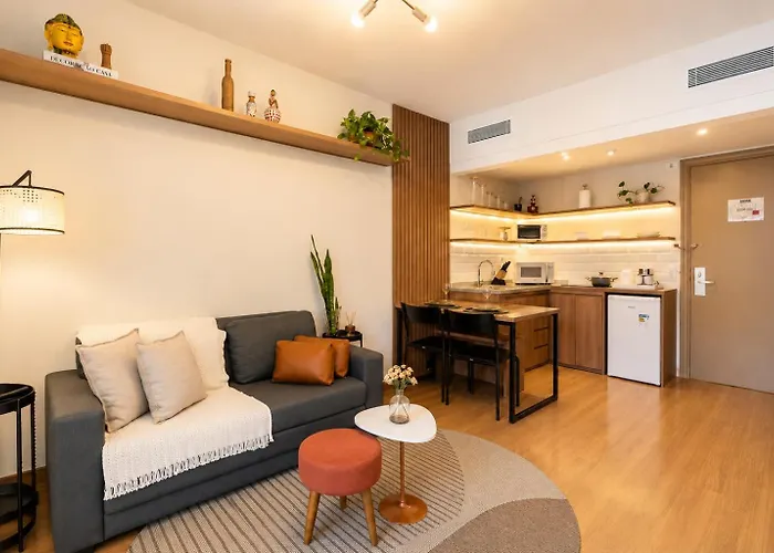 Flat Al Lorena, Jardins com estacionamento grátis, wifi e piscina